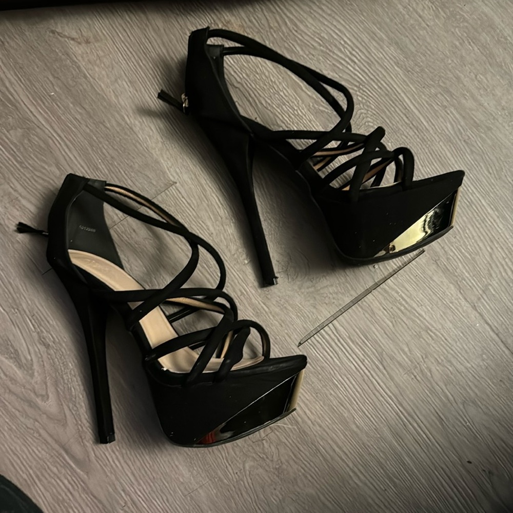 Charlotte Russe black stiletto pumps